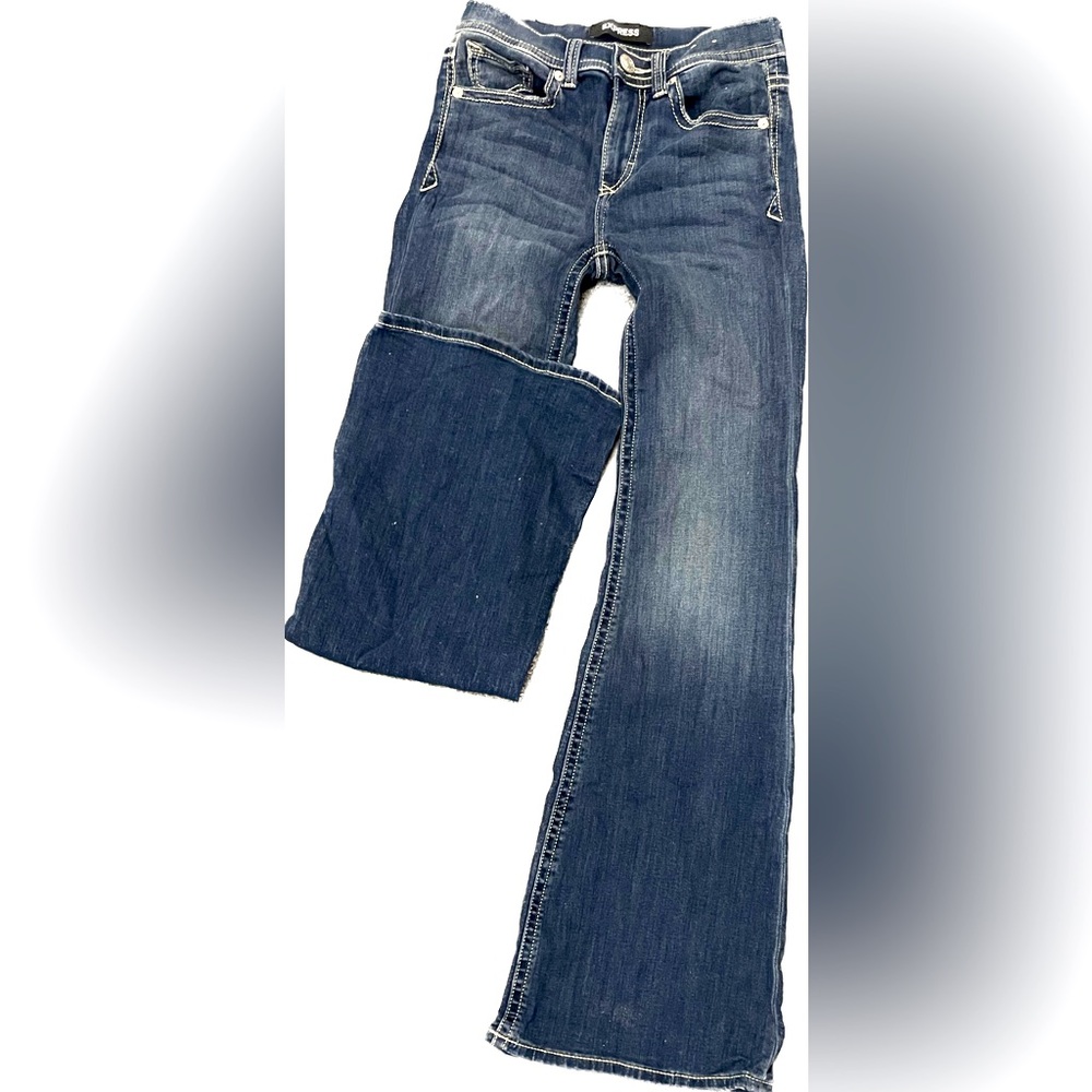 EXPRESS BRAND Jeans | Mid-Rise Bell Flare, Size 4L